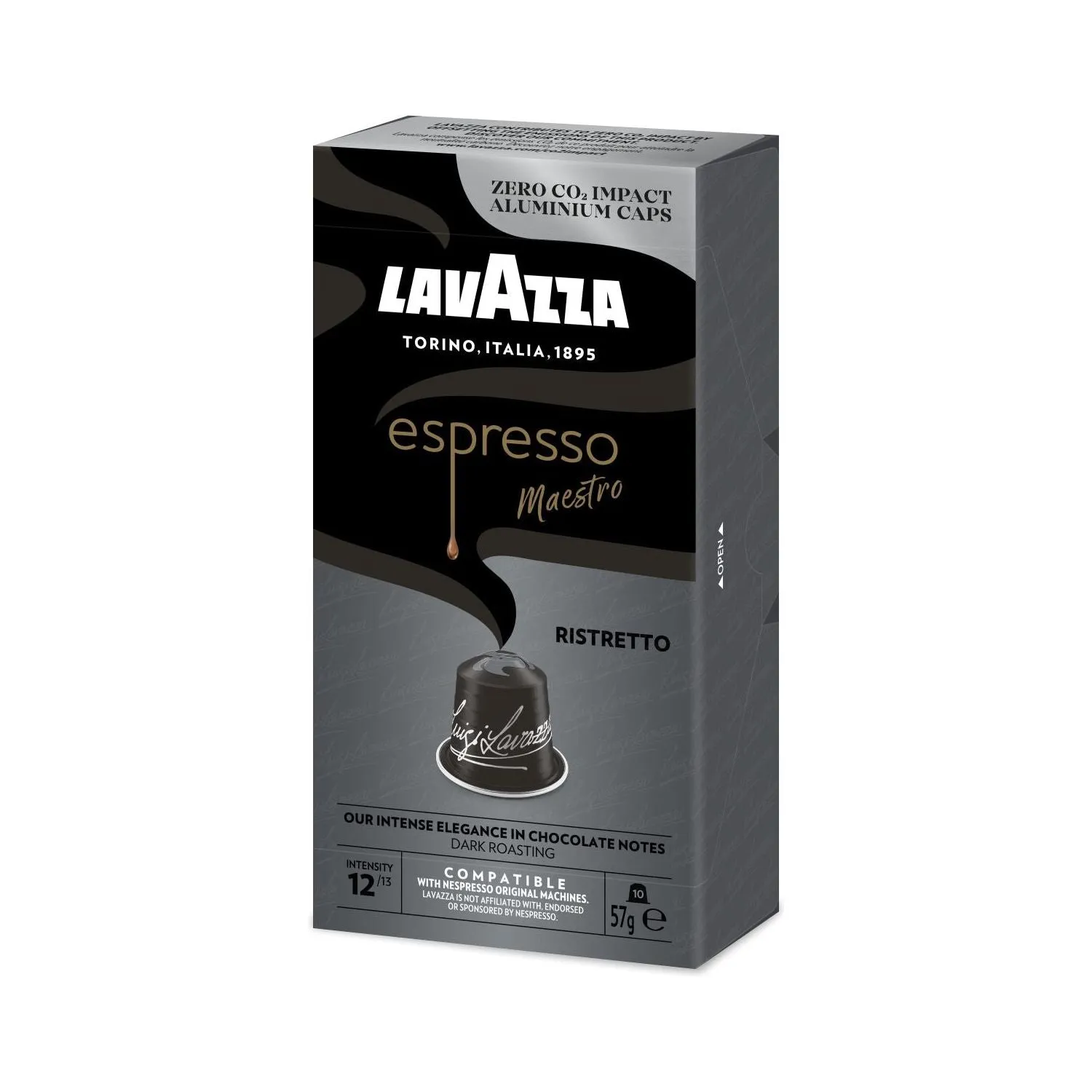 Nespresso Compatible Lavazza Maestro Ristretto 40 Coffee Capsules