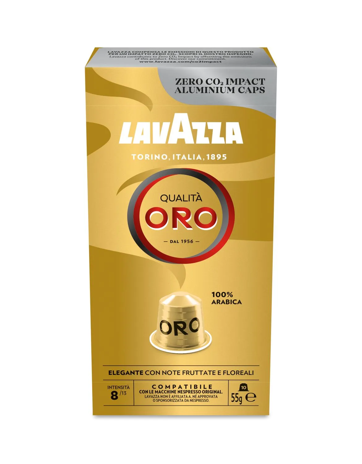 Nespresso Compatible Lavazza Oro 10 Coffee Capsules