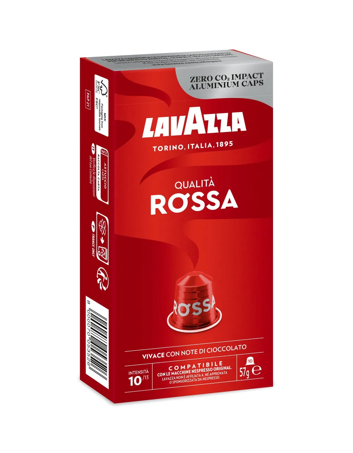 Nespresso Compatible Lavazza Qualita Rossa 40 Coffee Capsules