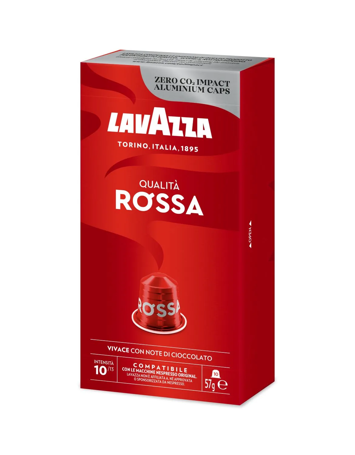 Nespresso Compatible Lavazza Qualita Rossa 40 Coffee Capsules