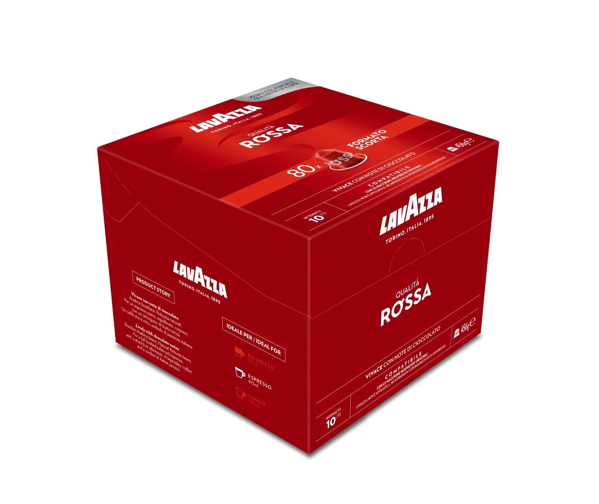 Nespresso Compatible Lavazza Qualita Rossa 80 Coffee Capsules