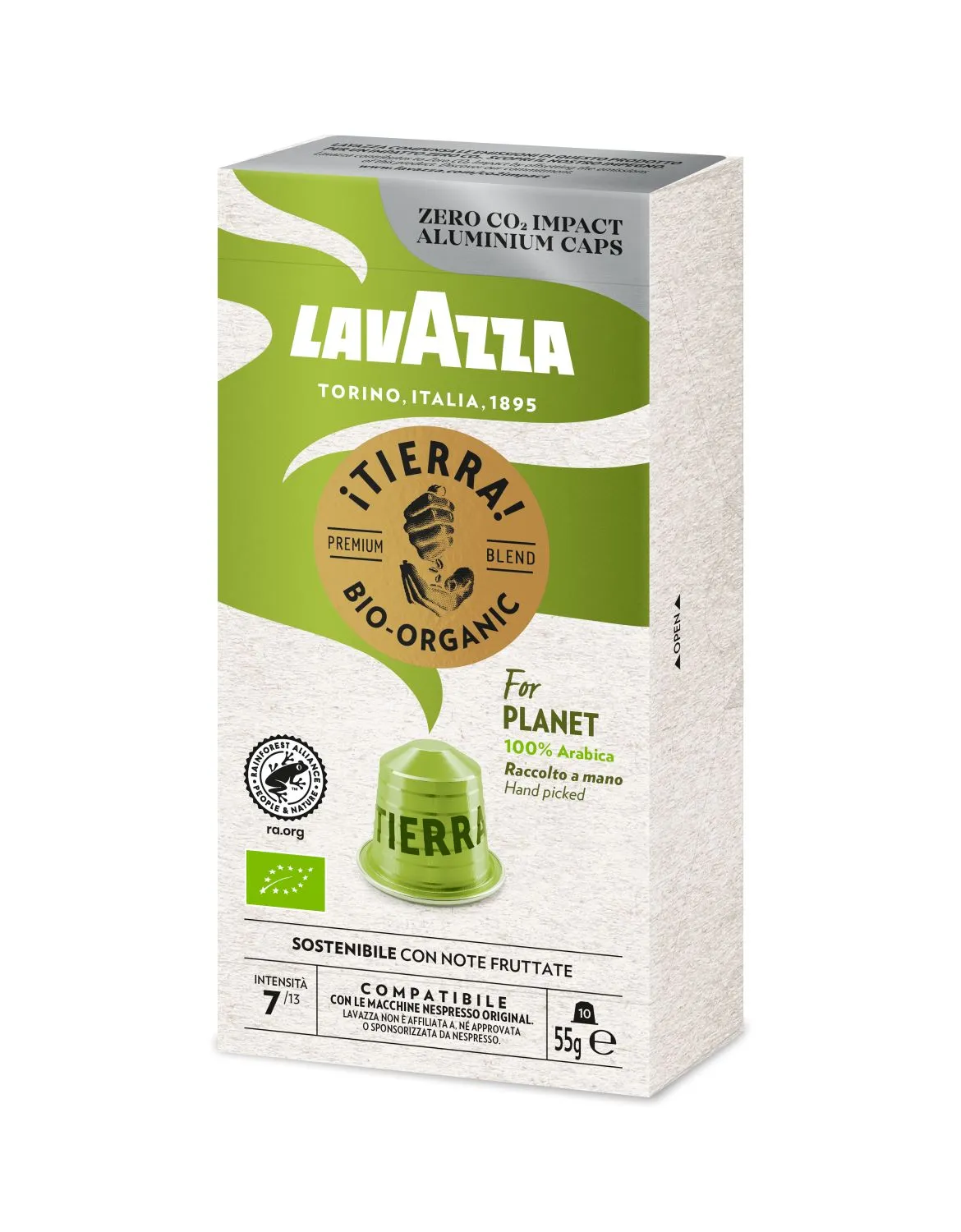 Nespresso Compatible Lavazza Tierra 10 Coffee Capsules