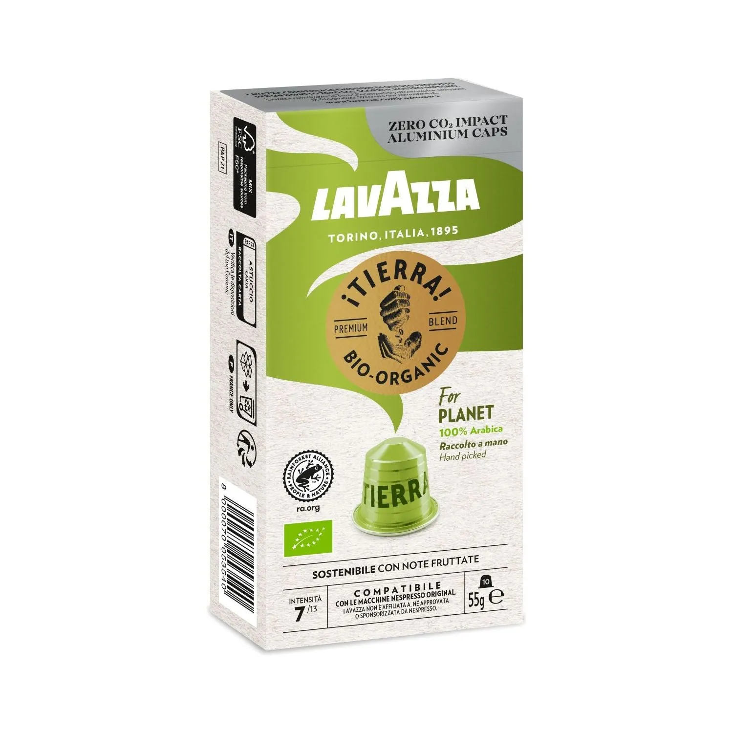 Nespresso Compatible Lavazza Tierra 100 Coffee Capsules