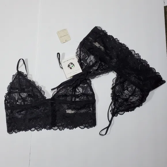 NEW 2-pack Free People Everyday Lace Longline Bralette MSRP $60 *FP004