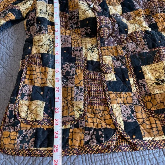 New Donna Sharp Vintage Quilted Cotton Dragonfly Jacket Size: P