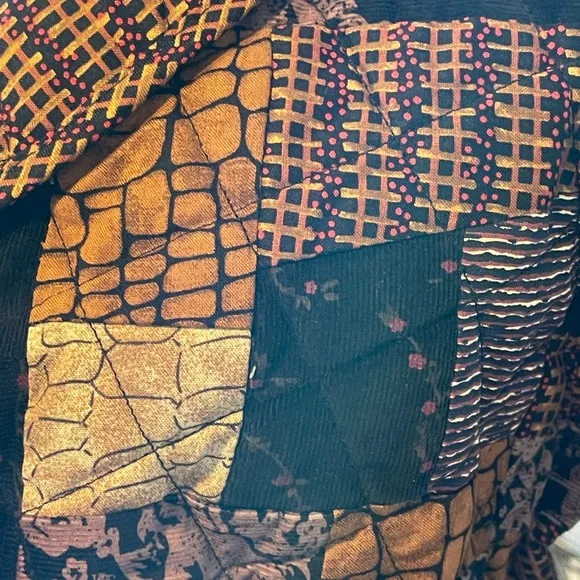 New Donna Sharp Vintage Quilted Cotton Dragonfly Jacket Size: P