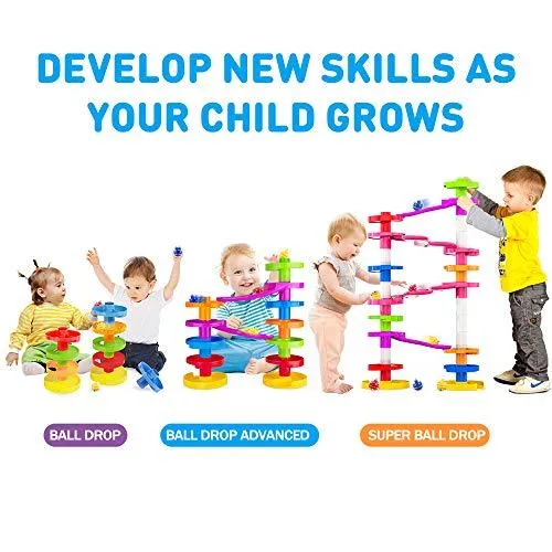 New in box! WEofferwhatYOUwant Educational Ball Drop Toy for Kids - Spinning Swirl Ball Ramp 2 Sets Activity Toy for Toddlers and Babies Safe for 9 Months and up. Retails $120 