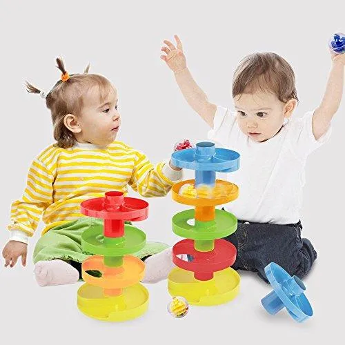 New in box! WEofferwhatYOUwant Educational Ball Drop Toy for Kids - Spinning Swirl Ball Ramp 2 Sets Activity Toy for Toddlers and Babies Safe for 9 Months and up. Retails $120 