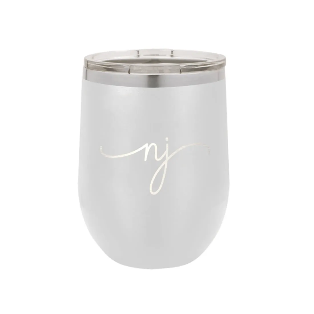 New Jersey Rep Your State White 12oz Insulated Tumbler