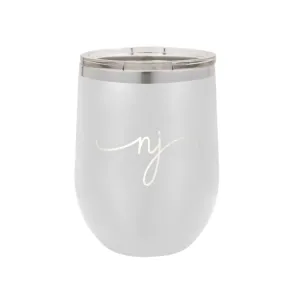 New Jersey Rep Your State White 12oz Insulated Tumbler