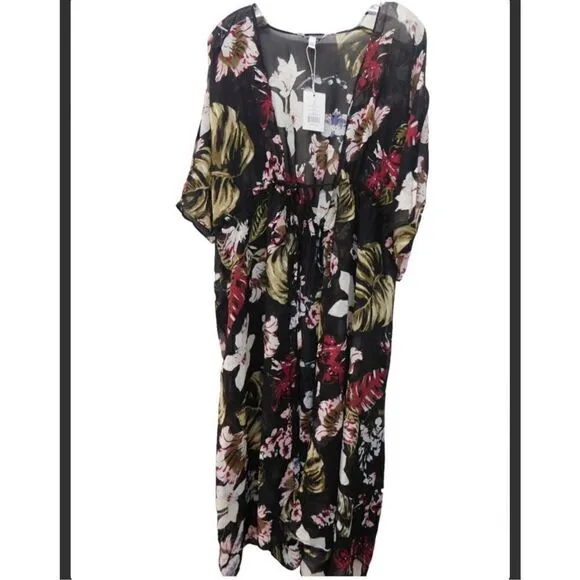 NEW Walter Baker “Tulum” One Size Kimono Duster Robe Midi Cover Up  Caftan