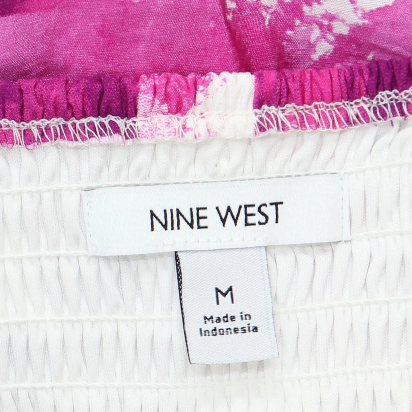 Nine West Womens Lightweight Off the Shoulder Maxi Dress Pink Multi M