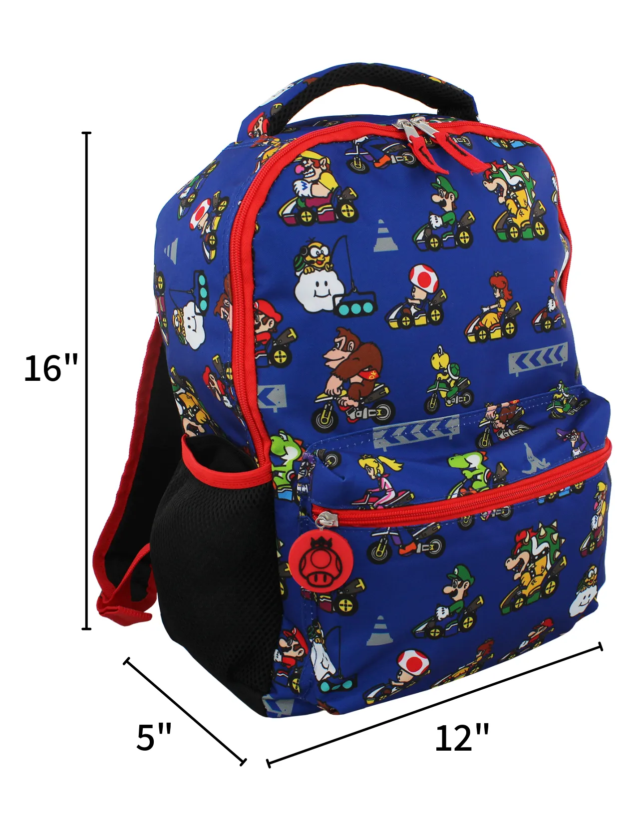 Nintendo Mario Kart 16" School Backpack