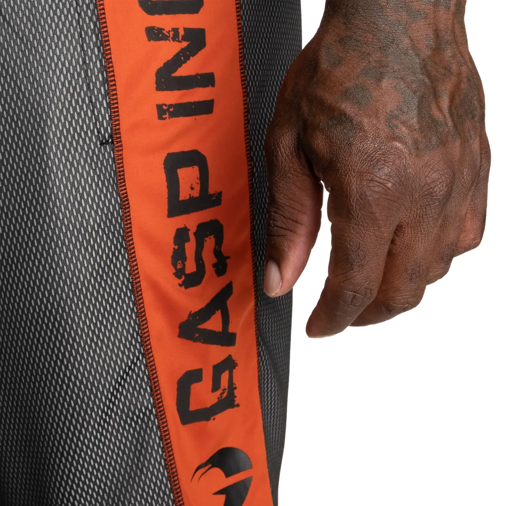 No1 mesh shorts, Black/Flame
