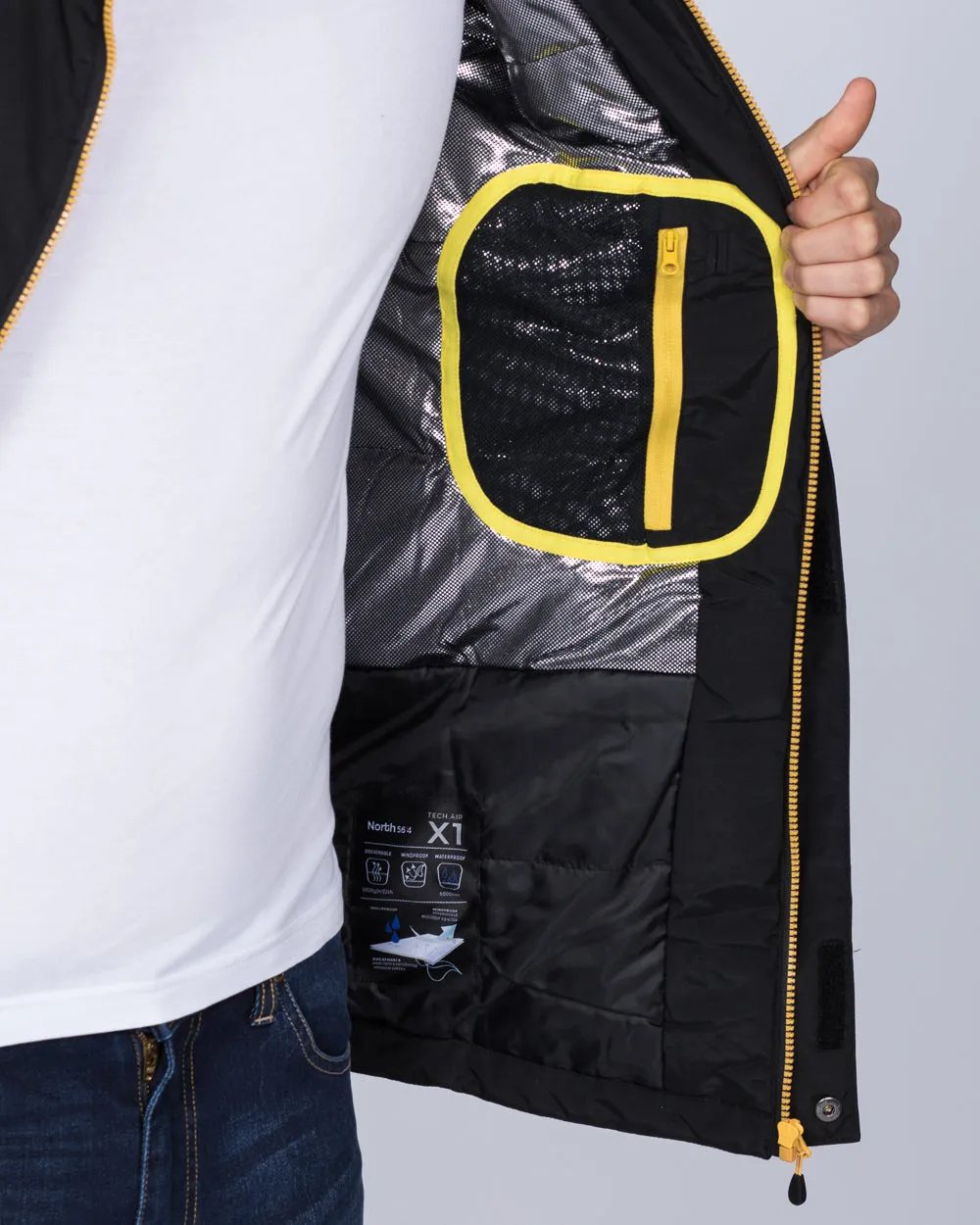 North 56 Tall Ski Jacket (black/grey)