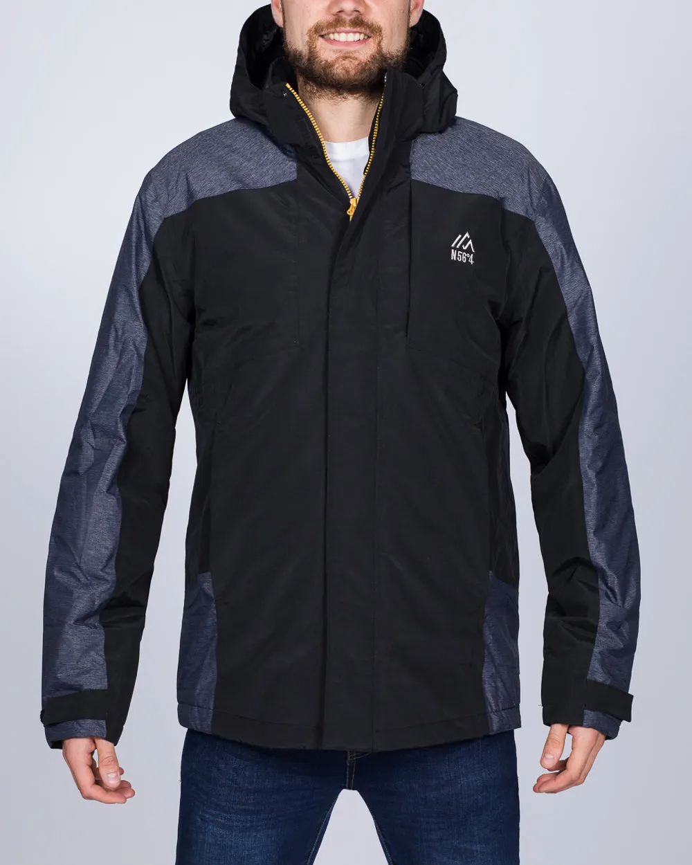 North 56 Tall Ski Jacket (black/grey)