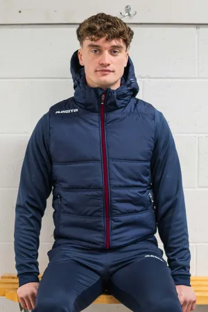 Nova Padded Jacket Navy/Maroon/White