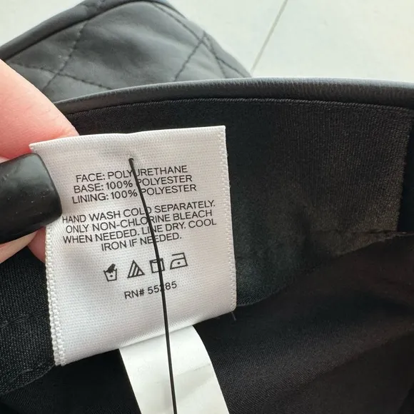 NWT Express Faux Leather Quilted Shorts