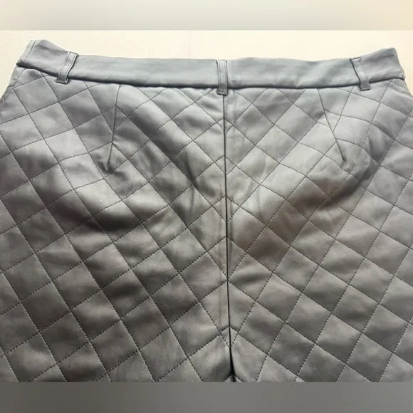 NWT Express Faux Leather Quilted Shorts