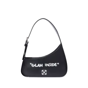 Off-White Black Leather Crossbody Bag