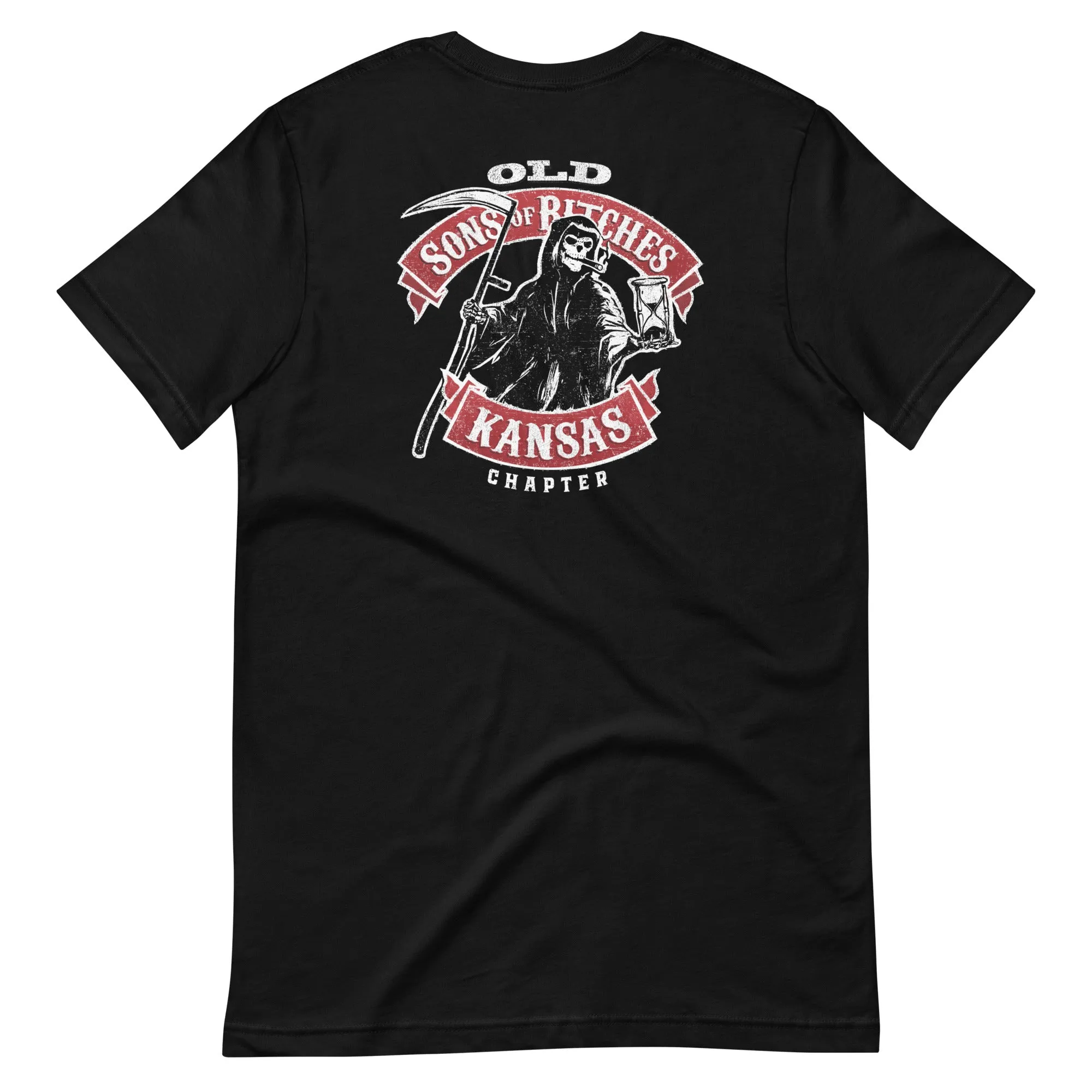 Old SOB Kansas Chapter, Front and Back Design Unisex t-shirt