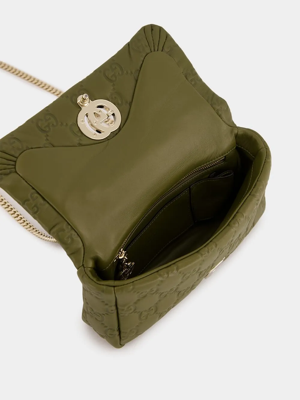 Olive Green GG Milano Mini Top Handle Bag