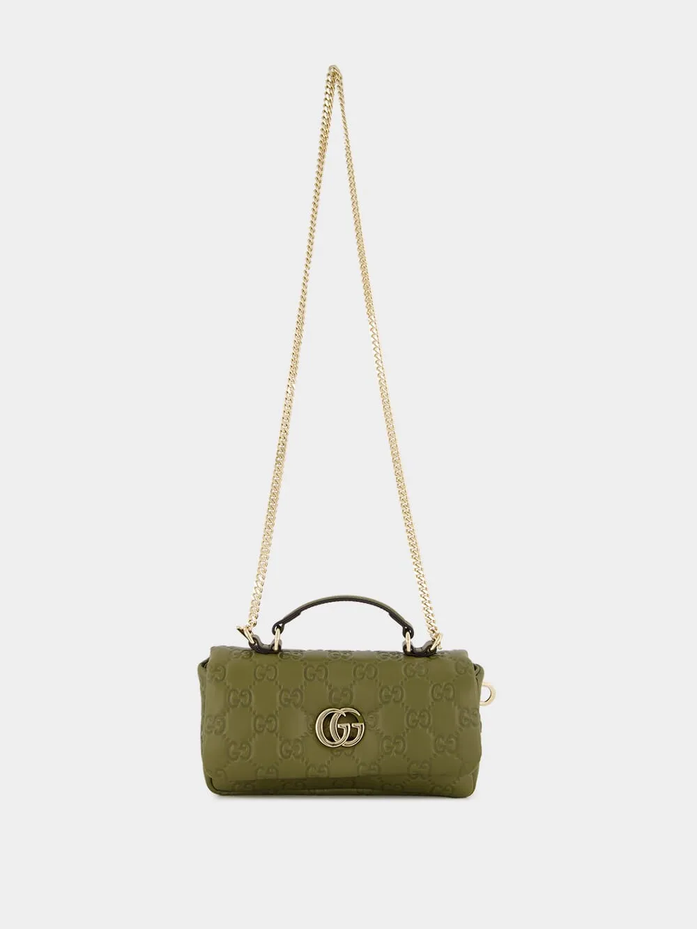 Olive Green GG Milano Mini Top Handle Bag