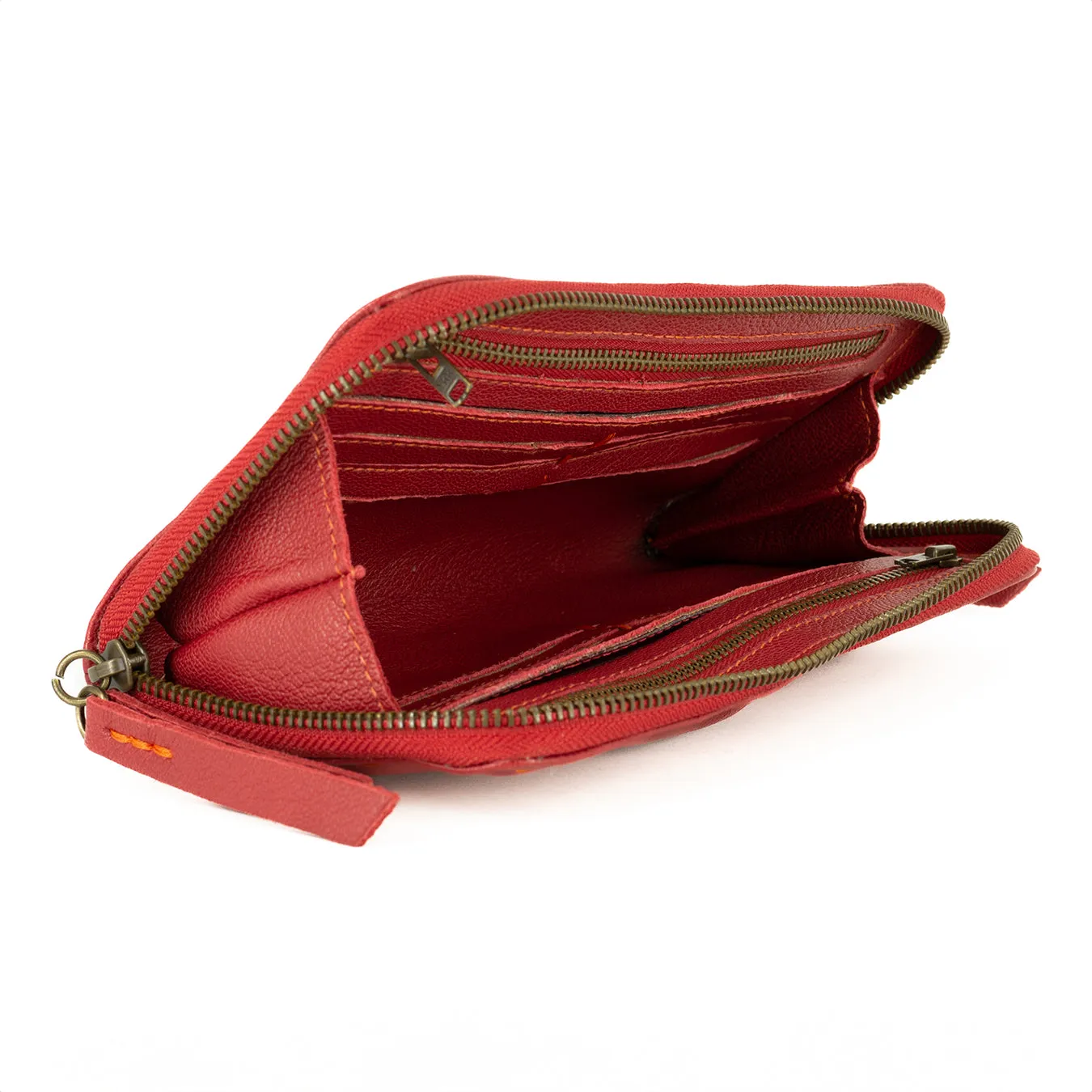 Olwethu : Ladies Leather Clutch Purse in Valentine Cayak