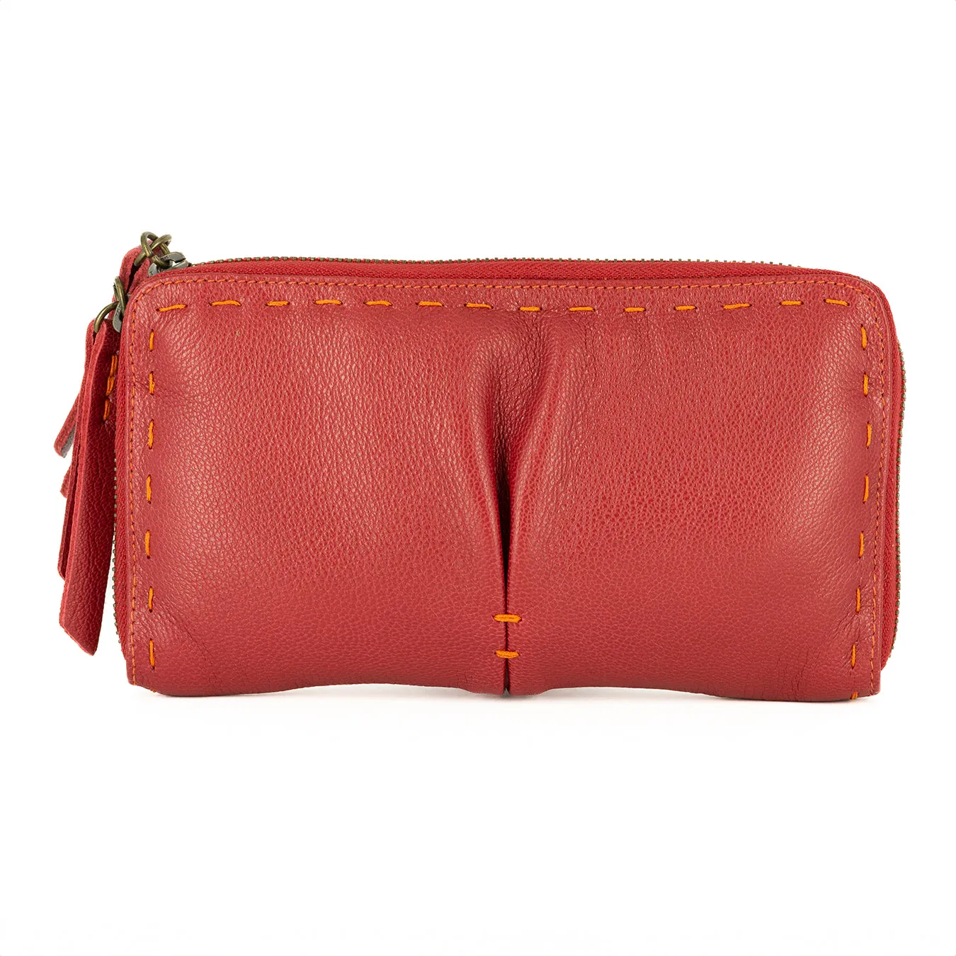 Olwethu : Ladies Leather Clutch Purse in Valentine Cayak