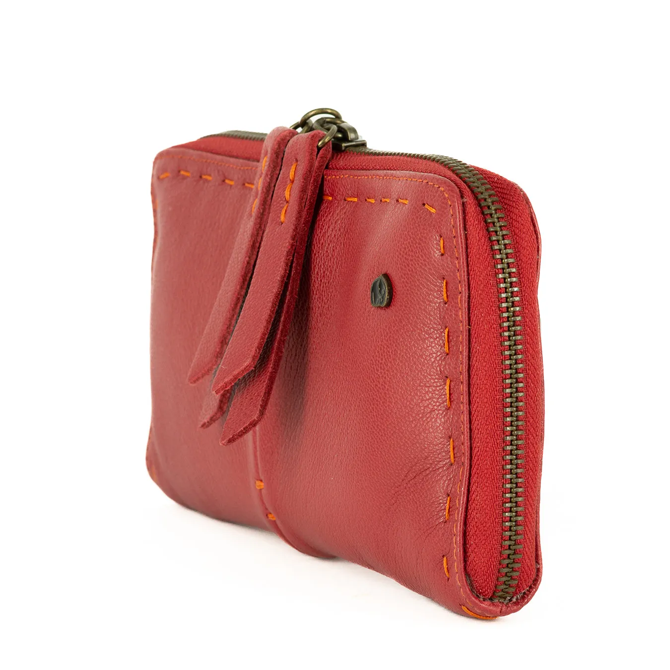 Olwethu : Ladies Leather Clutch Purse in Valentine Cayak