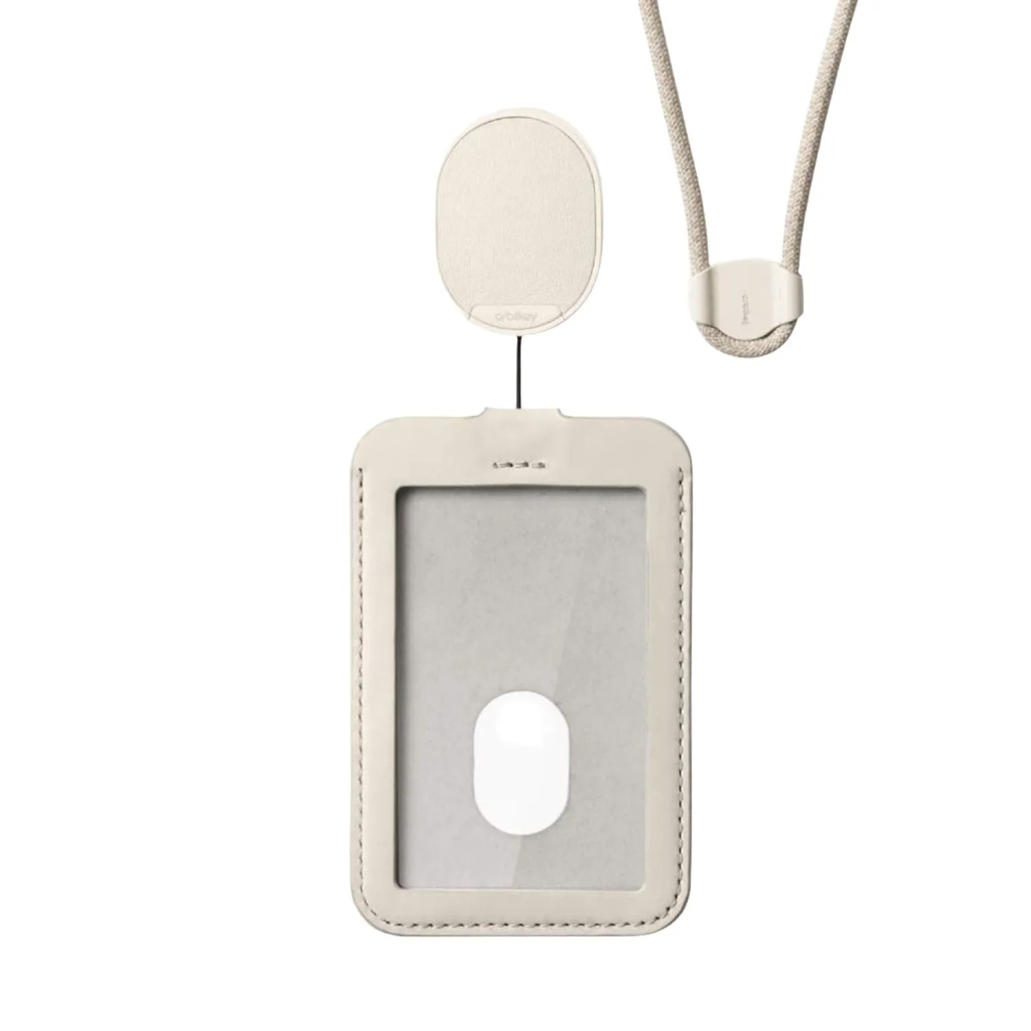 Orbitkey Leather ID Card Holder With Lanyard