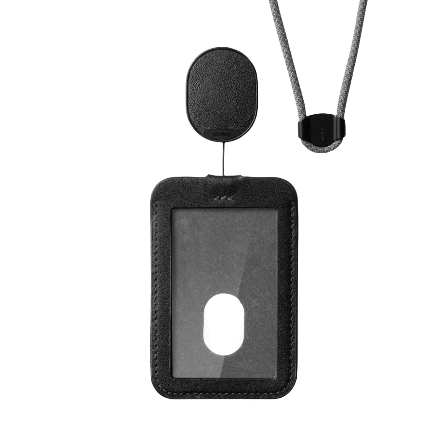 Orbitkey Leather ID Card Holder With Lanyard