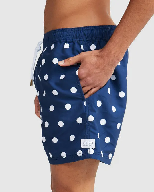 ORTC Henley Swim Shorts - Navy Blue