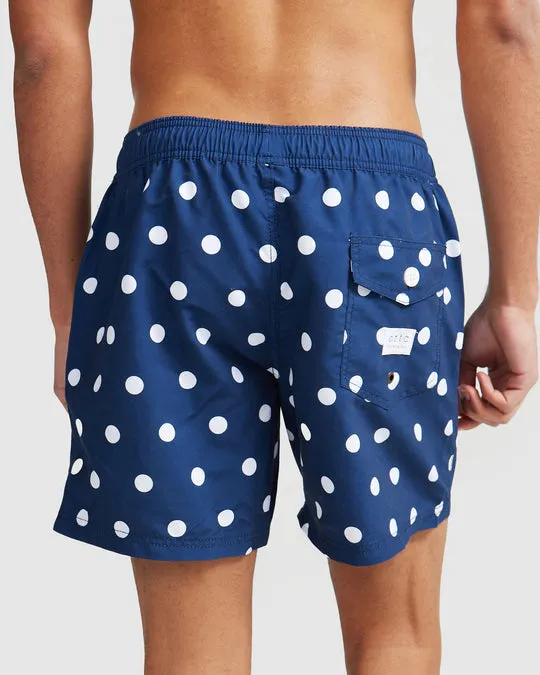 ORTC Henley Swim Shorts - Navy Blue