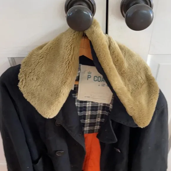 P Coat by G1 Goods peacoat w/ removable collar