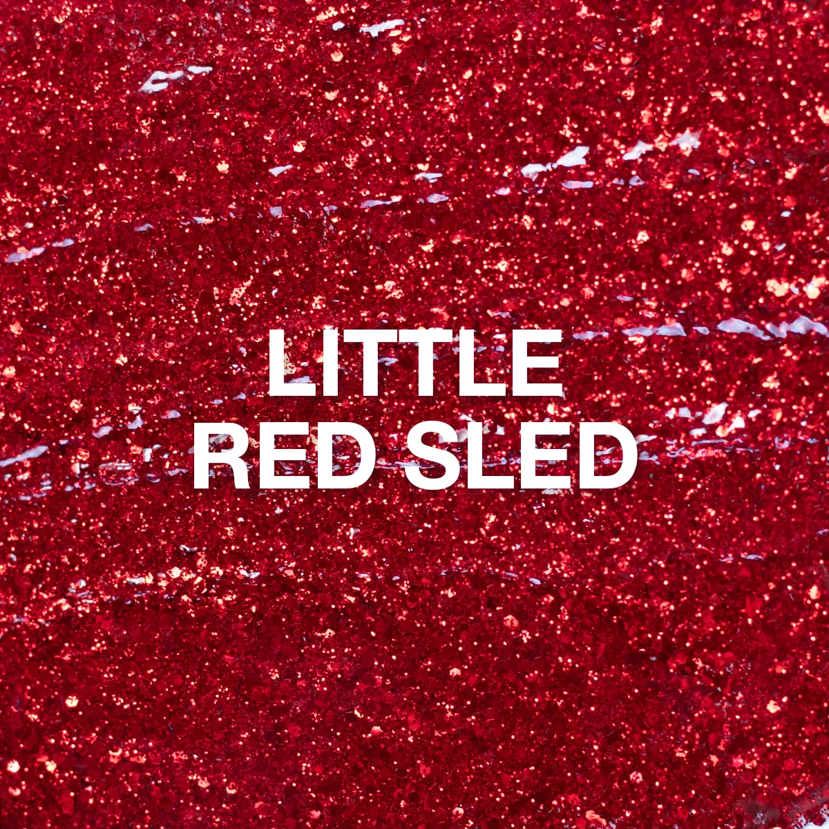 P  Little Red Sled Glitter Gel Polish 10 ml