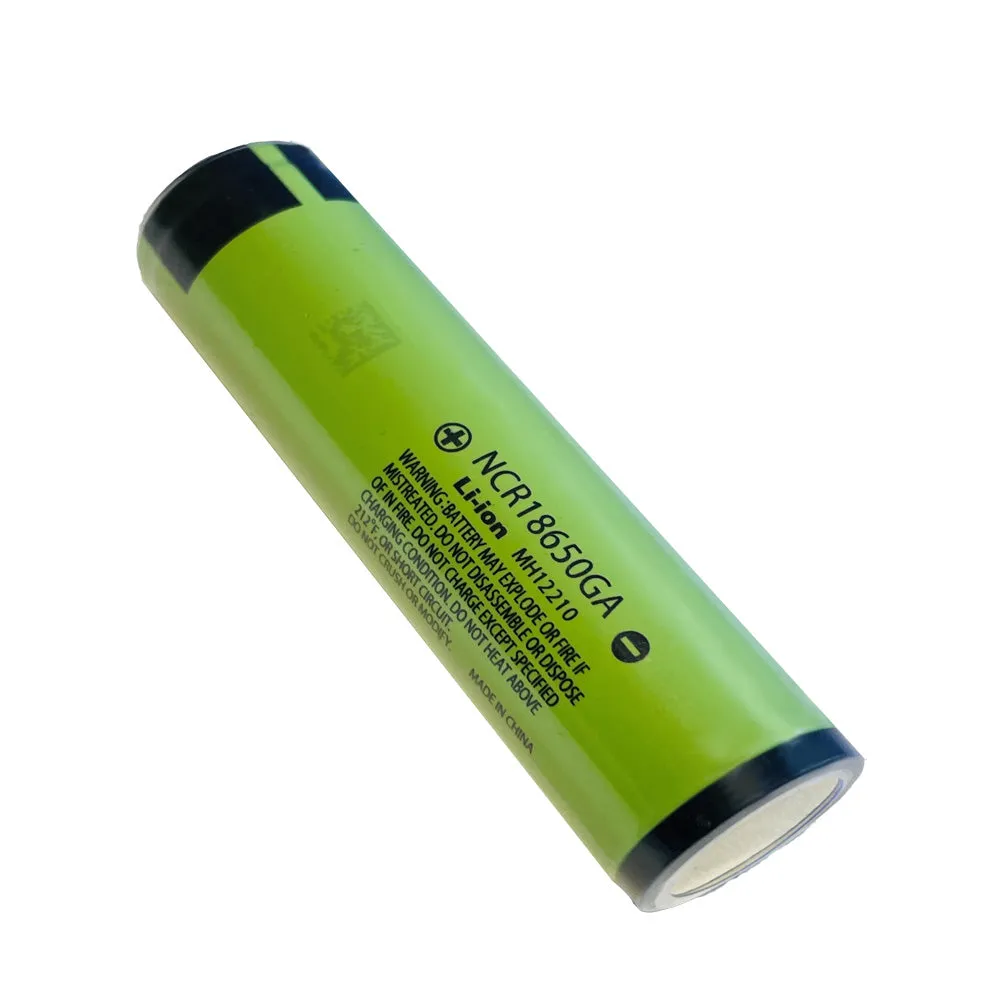 Panasonic NCR18650GA 3450mAh Button top with PROTECTION