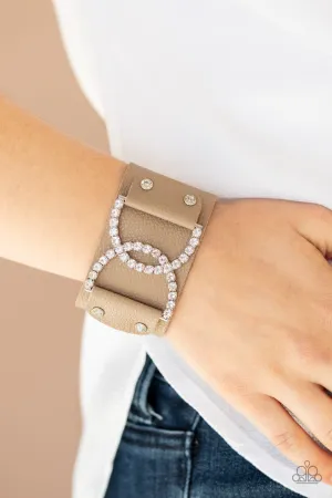 Paparazzi Couture Culture - Brown Wrap Bracelet