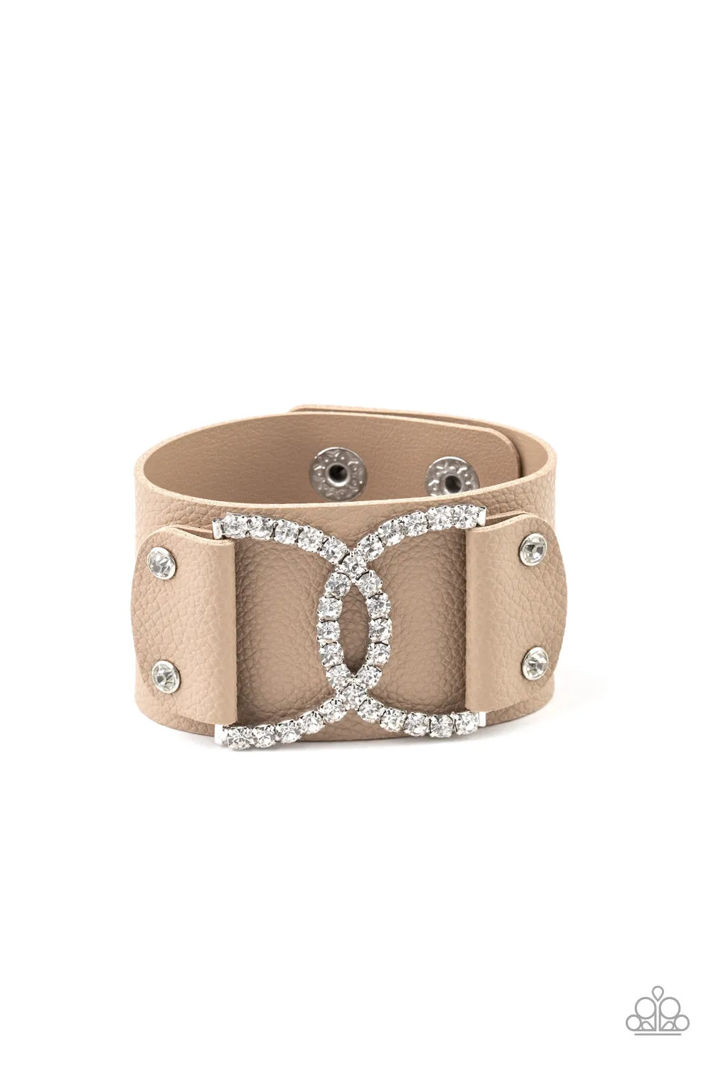 Paparazzi Couture Culture - Brown Wrap Bracelet