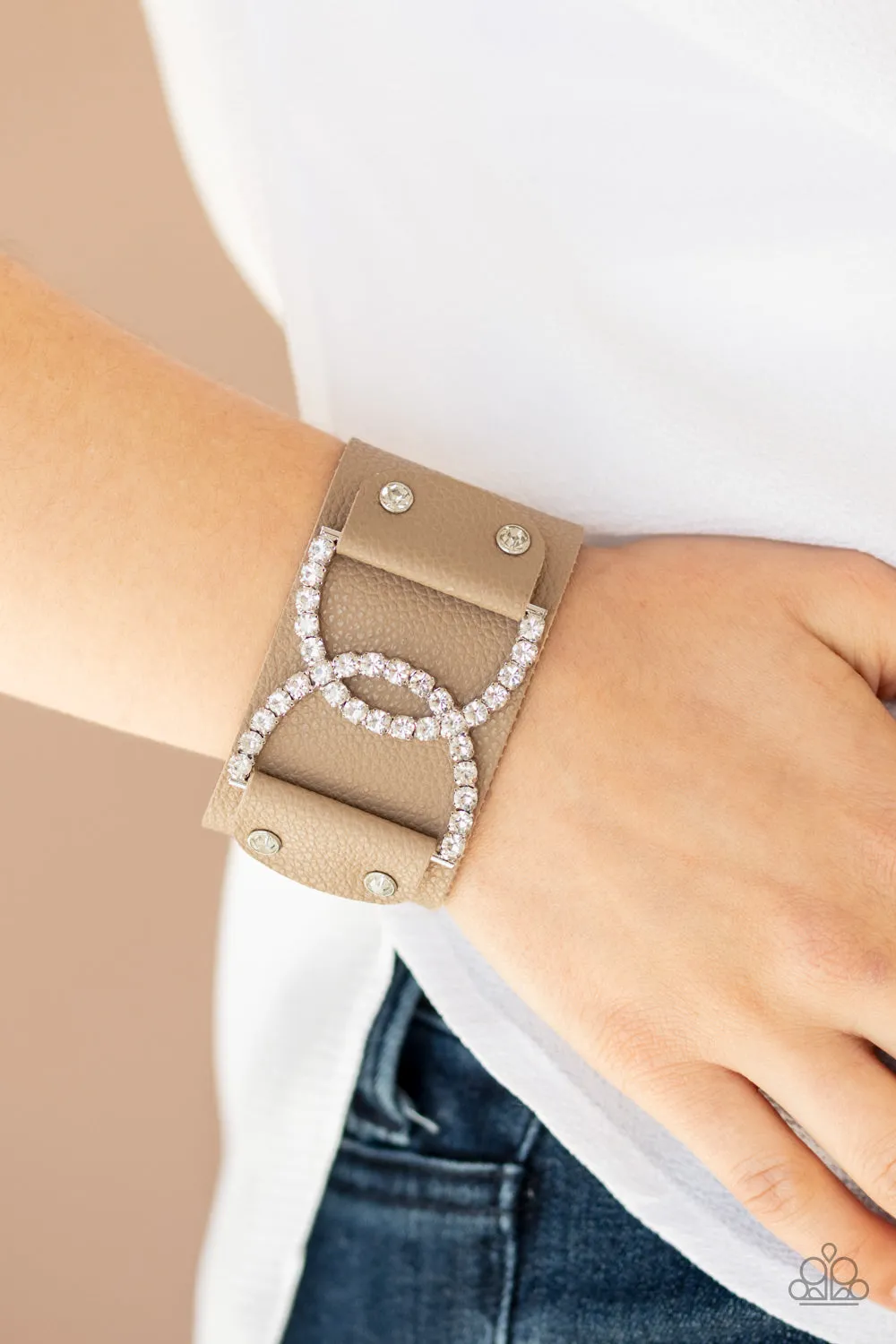 Paparazzi Couture Culture - Brown Wrap Bracelet
