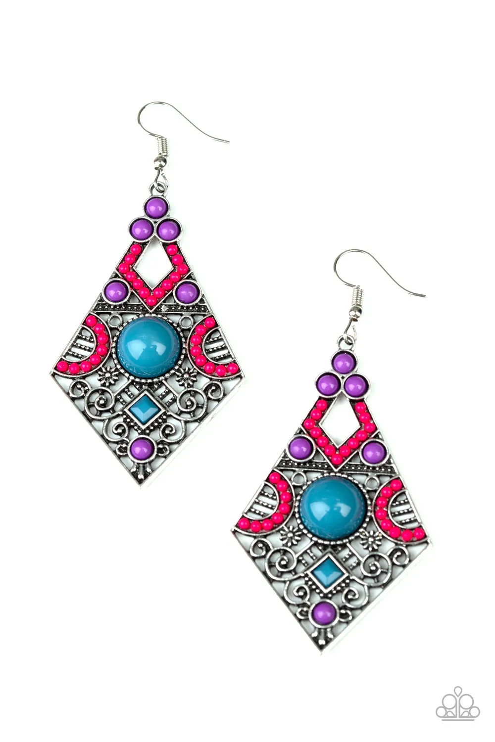 Paparazzi Malibu Meadows Earrings Multi