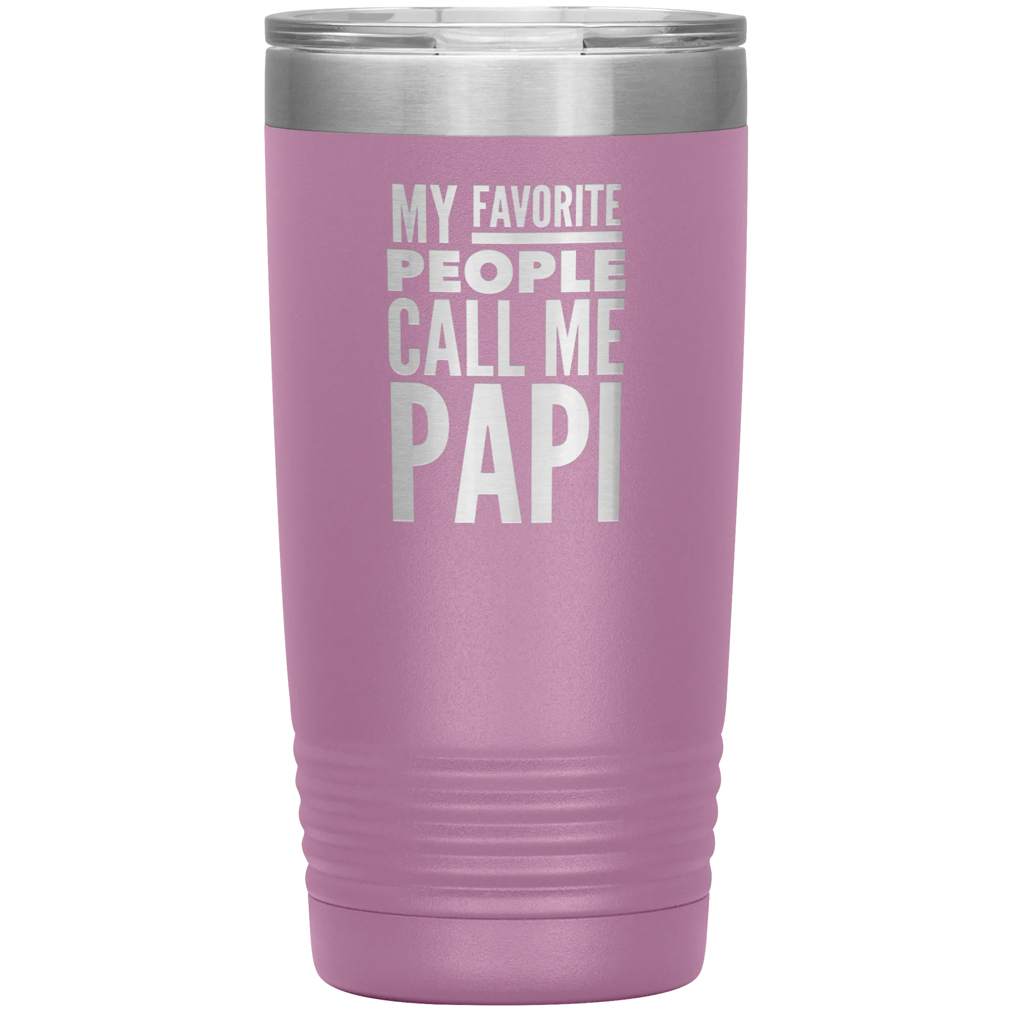 Papi Gifts for Papis My Favorite People Call Me Papi Tumbler Metal Father's Day Mug Insulated Hot Cold Travel Cup 30oz BPA Fre