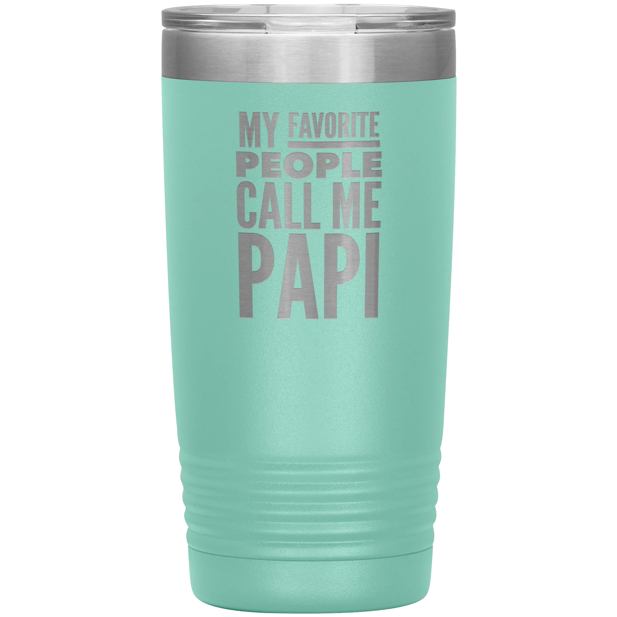 Papi Gifts for Papis My Favorite People Call Me Papi Tumbler Metal Father's Day Mug Insulated Hot Cold Travel Cup 30oz BPA Fre