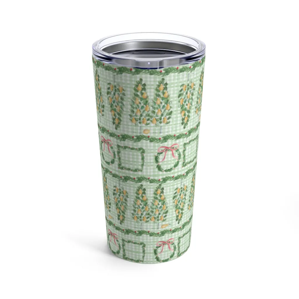 Partridge in Pear Tree Tumbler 20oz