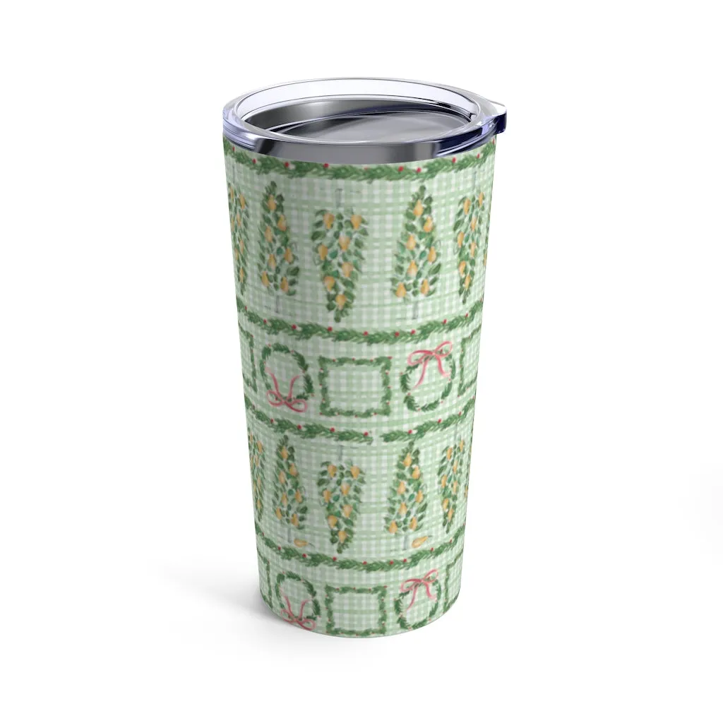Partridge in Pear Tree Tumbler 20oz