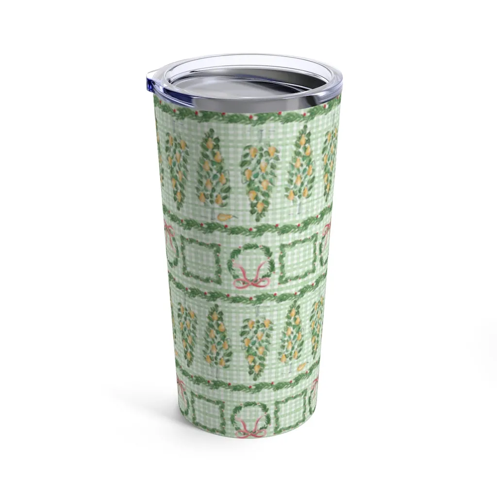 Partridge in Pear Tree Tumbler 20oz