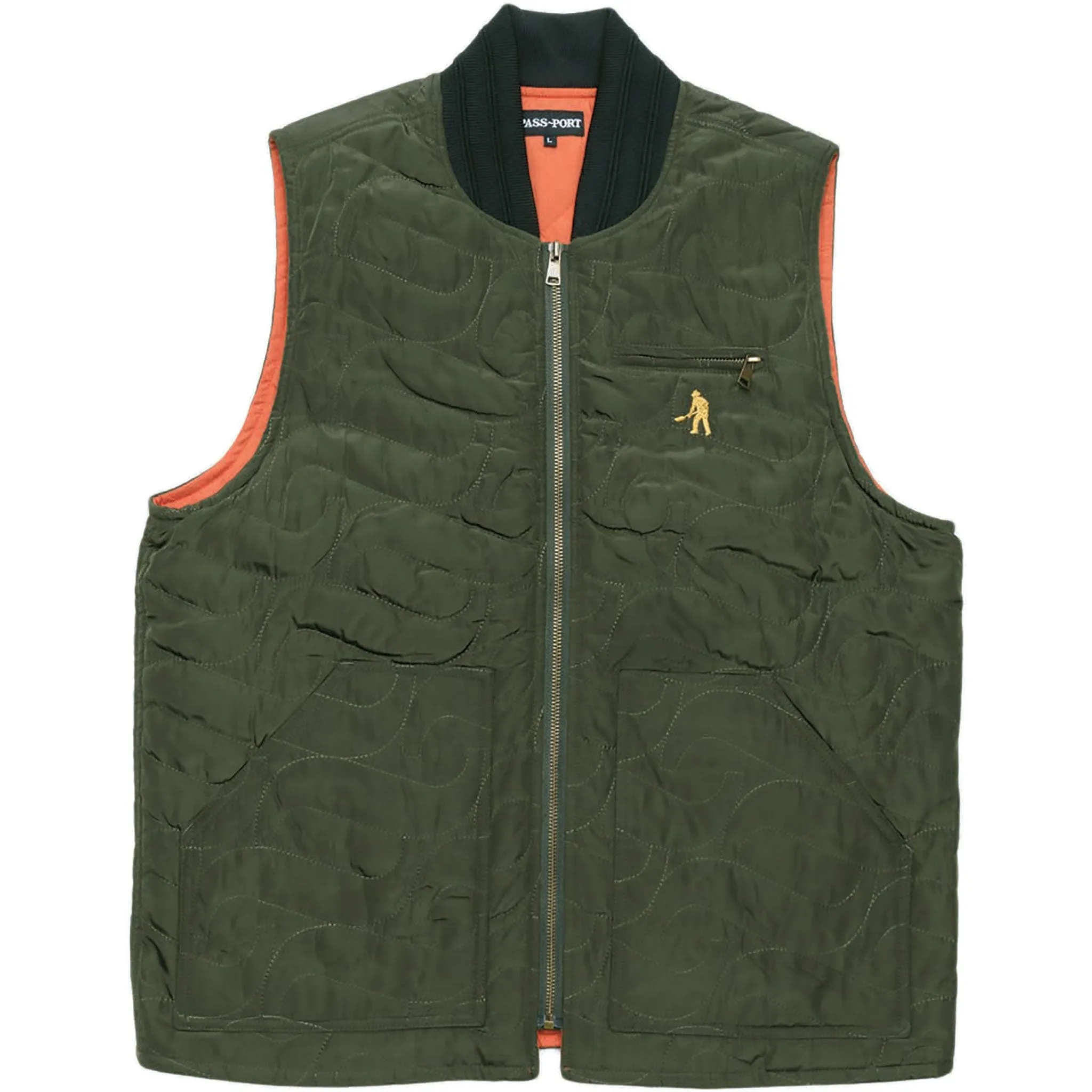 Passport Tide Puff Packers Vest Forest Green