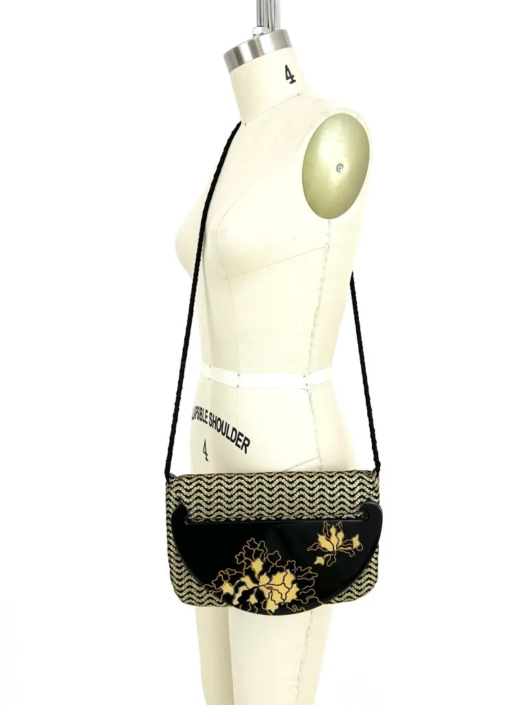 Patricia Smith Moon Bags Lurex Crossbody Bag