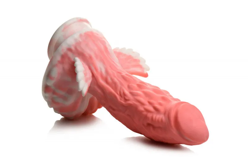 Pegasus Pecker Winged Silicone  - Pink/white