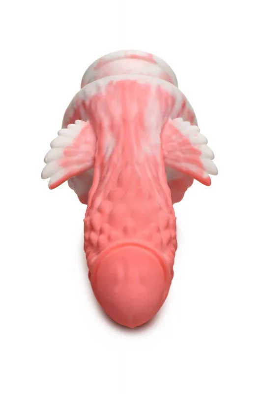 Pegasus Pecker Winged Silicone  - Pink/white